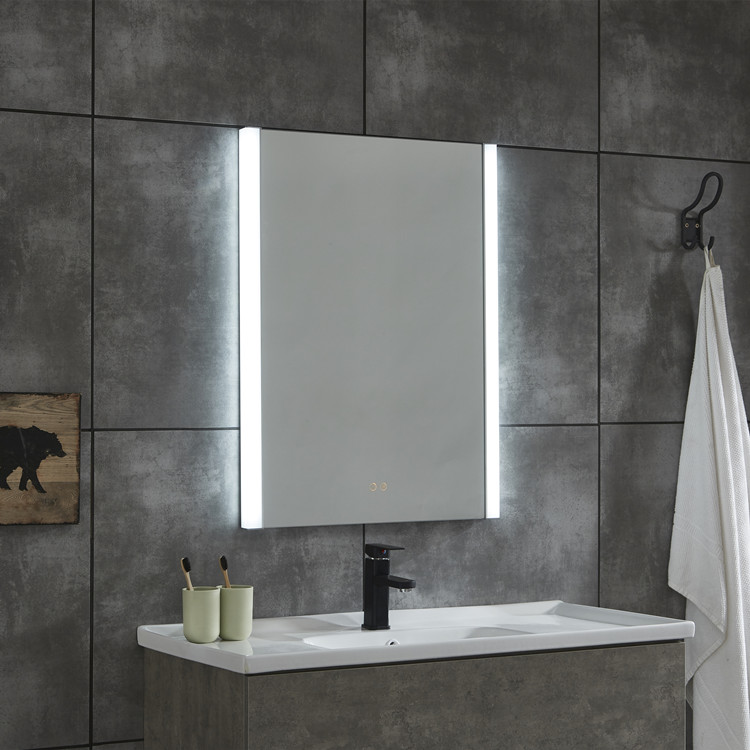 baño de diseño popular llevado cristal de plata espejo